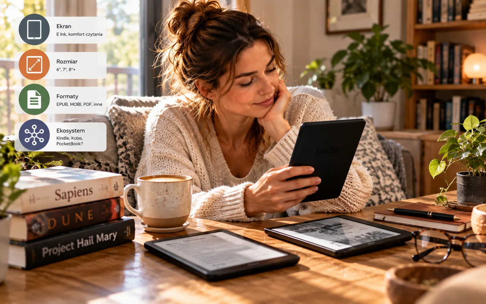 Czytnik e-booków: jak wybrać ekran, rozmiar, formaty i ekosystem?